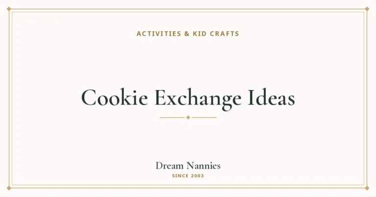 Dream Nannies blog title card: Cookie Exchange Ideas