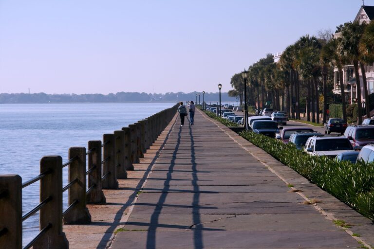 Charleston, SC boardwalk near water for Mount Pleasant nanny services.