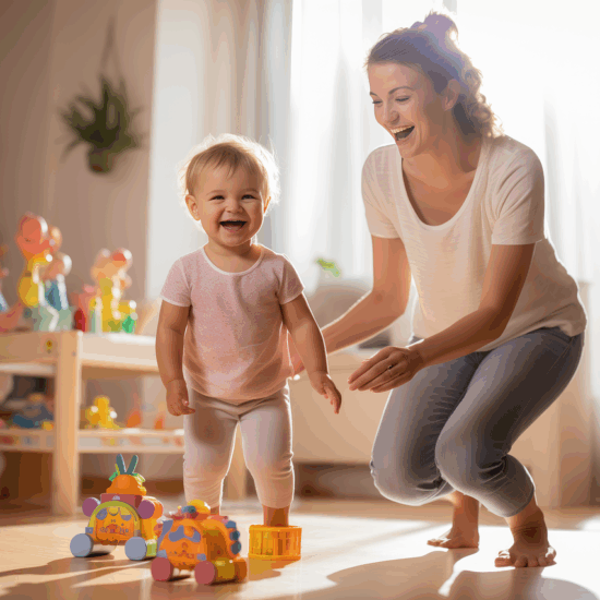 Nanny share in Atlanta — two families sharing one nanny for childcare