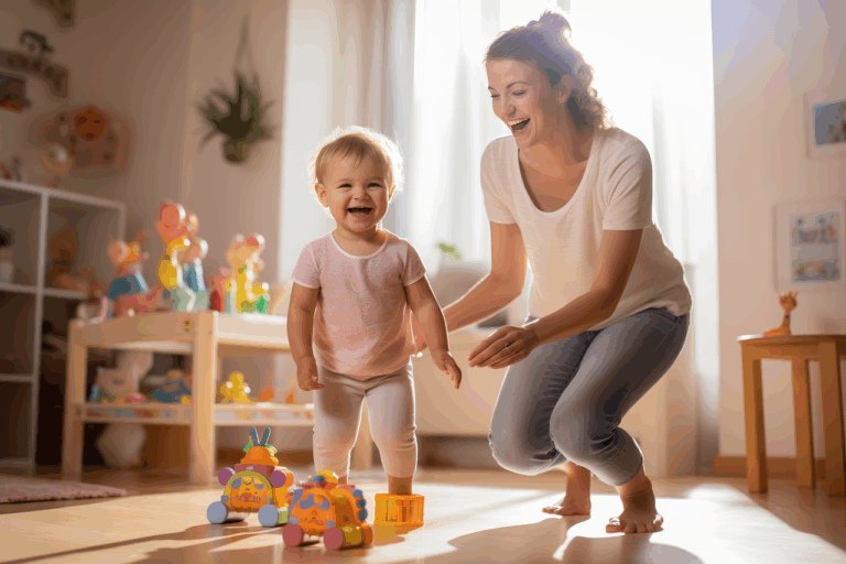Nanny share in Atlanta — two families sharing one nanny for childcare
