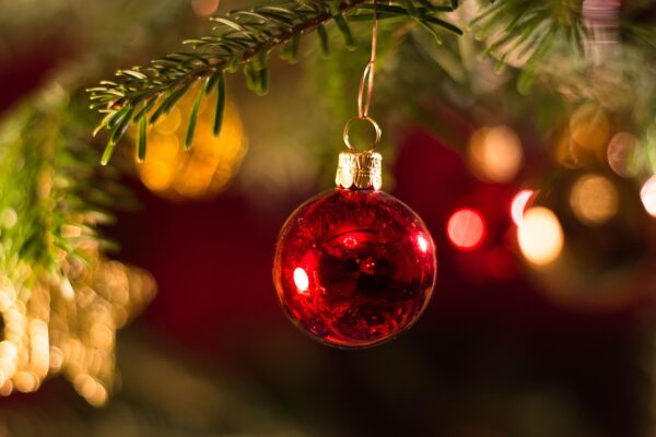 Holiday nanny hiring in Savannah — family decorating a Christmas tree