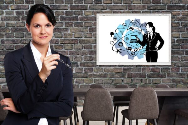 A professional household manager organizing schedules and home operations for a busy Atlanta family