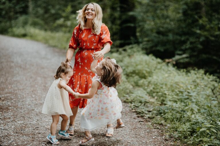 Professional nanny caring for children in Charlotte, North Carolina