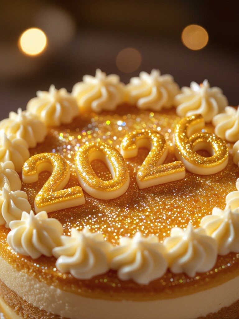 Cake celebrating the New Year 2026 as families plan for the year ahead