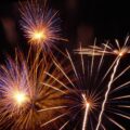 Fireworks celebrating the New Year as families plan for the year ahead