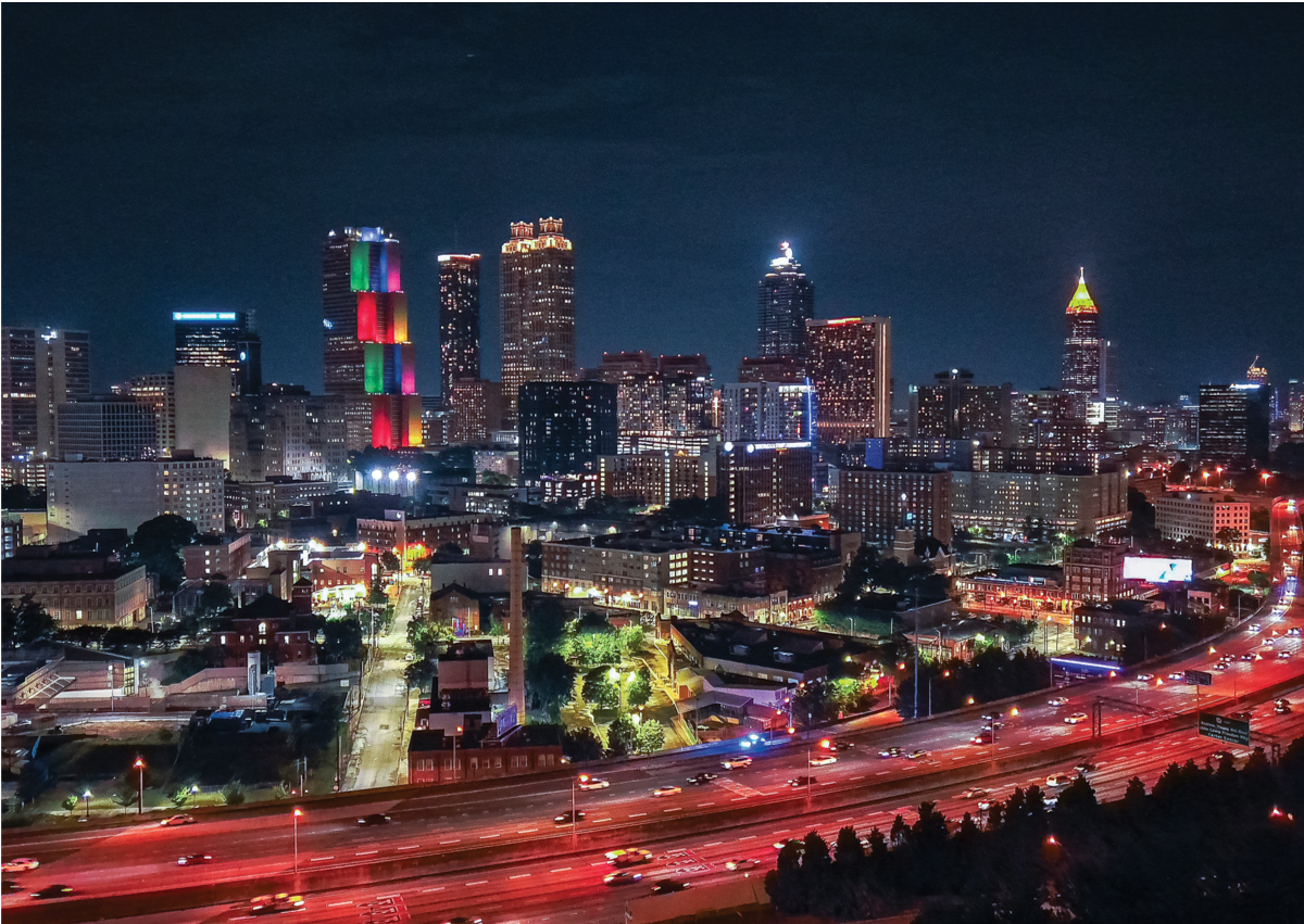 atlanta-skyline Atlanta Night Skyline