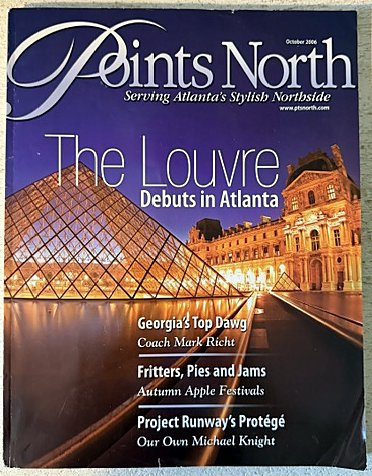 Points North Magazine October 2006 cover, the issue featuring Serra Deville and Georgia's Dream Nannies