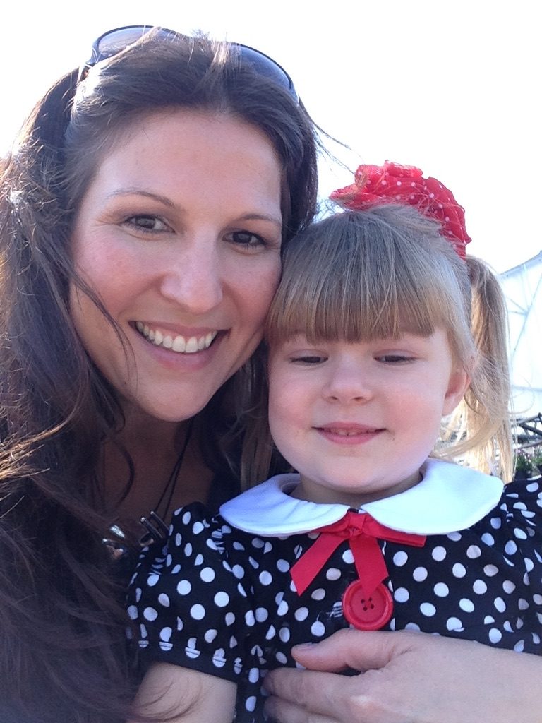 Serra Deville, founder of Georgia’s Dream Nannies, with her daughter